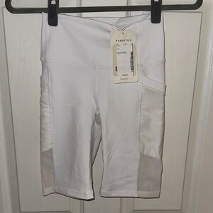 NWT 🔥 Fabletics Women's White Bike Shorts